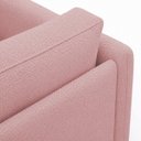Ver imagem 7 de Kit 2 Poltronas Decorativas Aviv para Sala Escritório Recepção Luxo Tecido Bouclé Rosê