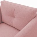 Ver imagem 6 de Kit 2 Poltronas Decorativas Aviv para Sala Escritório Recepção Luxo Tecido Bouclé Rosê