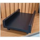 Ver imagem 2 de Suporte para Cpu em Mdp 15mm com Rodinhas 40cm X 23cm Preto Ofertamo