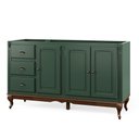 Ver imagem 1 de Balcão de Pia para Cozinha Hannover - M560703 Largura 160cm Cor Laca - Verde Musgo