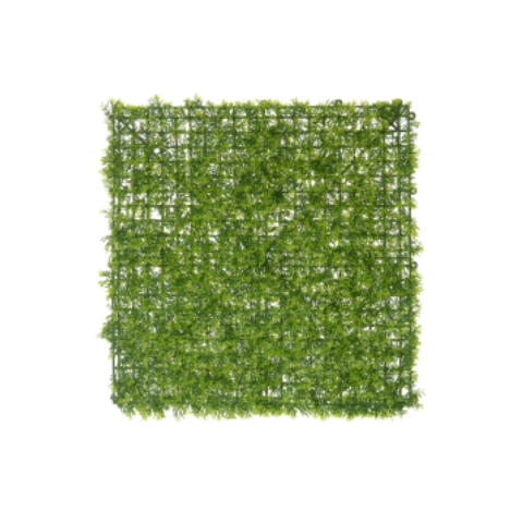 Folhagem Artificial Placa Grama C/proteção Uv Plastico X400 Verde 50x50cm