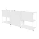 Ver imagem 5 de Armário para Escritório e 2 Estantes Industriais F5 Office Cor:branco