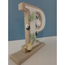 Ver imagem 1 de Letra Menino com Base (Bege) - LTP-03 BH BABY KIDS