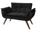Ver imagem 3 de Poltrona Namoradeira Opala Plus Preto - Visa Decor