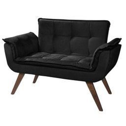 Poltrona Namoradeira Opala Plus Preto - Visa Decor - 2