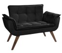 Ver imagem 2 de Poltrona Namoradeira Opala Plus Preto - Visa Decor