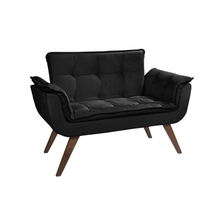 Poltrona Namoradeira Opala Plus Preto - Visa Decor