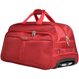 Sacola de Viagem com Rodas Fixas Pequena - Yin's - Vermelho escuro - 3