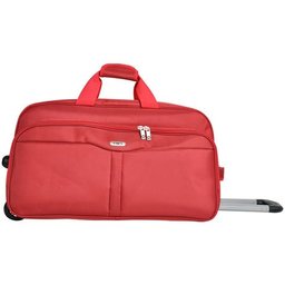 Sacola de Viagem com Rodas Fixas Pequena - Yin's - Vermelho escuro - 2