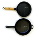 Ver imagem 2 de Kit Frigideira Ferro Fundido Tapioqueira 18 Cm e Frigideira 20 Cm