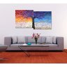 Quadro Painel Decorativo Abstrato Arvore e Brisa 73 x 136 cm - 2