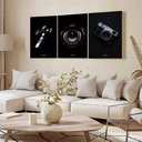 Ver imagem 4 de Kit 3 Quadro Decorativo Estúdio Fotografia Câmera Fotógrafo 28x20