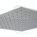 Ver imagem 4 de Chuveiro cromado Slim 30 Cm em aço Inox 304 com Braço 40 Cm Jurema PIngoo.casa