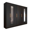 Ver imagem 7 de Guarda-roupa Casal Aurora Radiante 8 Portas 4 Gavetas com Espelho - Panorama Móveis