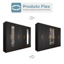 Ver imagem 6 de Guarda-roupa Casal Aurora Radiante 8 Portas 4 Gavetas com Espelho - Panorama Móveis