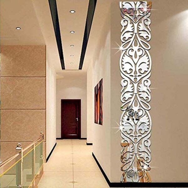 Espelho Decorativo Arabesco - Espelhado Prata - 2