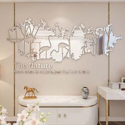 Espelho Decorativo Natureza - Espelhado Prata - 2