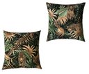 Ver imagem 1 de Almofadas Cheias para Sofá Impermeável Onça Fundo Preto Kit 2 45CMX45CM