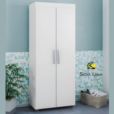 Armário Multiuso Lavanderia - Julia:Branco