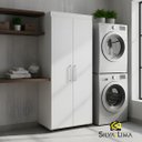 Ver imagem 2 de Armário Multiuso Lavanderia - Julia:Branco