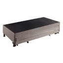 Ver imagem 6 de Cama Box Base C-2 Auxiliares Solteiro Universal Rústico Bordado Brown (88x188x32) - Paropas