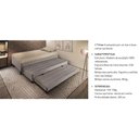 Ver imagem 5 de Cama Box Base C-2 Auxiliares Solteiro Universal Rústico Bordado Brown (88x188x32) - Paropas