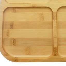 Kit 2 Petisqueiras Quadrada Bambu 20cm Class Home - 3