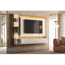 Painel Cairo Tauari/off White Lukaliam - 1 Painel Cairo Tauari/off White Lukaliam - 1