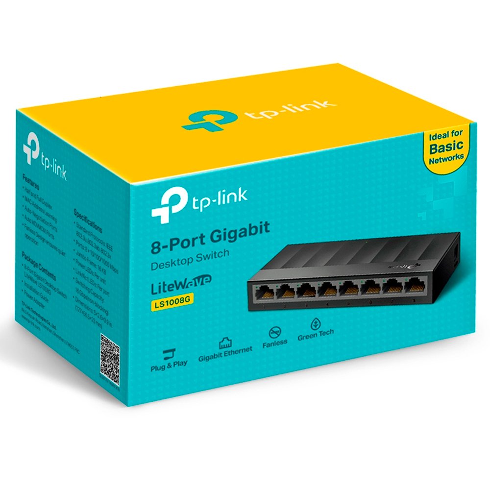 Switch Tp-link Ls1008g Gigabit 8 Portas - 4