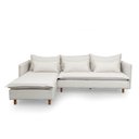 Ver imagem 3 de Sofá Modular 3 Lugares com Chaise e Pé Madeira Sôma CabeCasa MadeiraOriginals