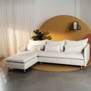 Ver imagem 2 de Sofá Modular 3 Lugares com Chaise e Pé Madeira Sôma CabeCasa MadeiraOriginals
