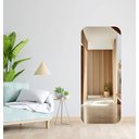 Ver imagem 2 de Espelho Retangular Grande 150 X 60 Corpo Inteiro Moderno Lapidado com Suporte