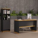 Ver imagem 4 de Conjunto Escritório Mesa e Armário Office Berlin - Vianossa