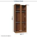 Ver imagem 6 de Guarda-roupa Modulado 5 Peças 9 Portas Arani Cabecasa Madeiraoriginals