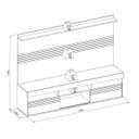 Ver imagem 5 de Rack com Painel para TV até 60 Polegadas Samba Yescasa
