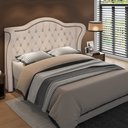 Ver imagem 3 de Cabeceira Cama Box Casal 140 cm P05 Lisboa Linho Creme - Lyam Decor