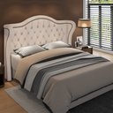 Ver imagem 6 de Cabeceira Cama Box Casal 140 cm P05 Lisboa Linho Creme - Lyam Decor