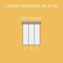 Ver imagem 4 de Persiana Painel Japonês Tela Solar Isadora Design 2,60mx1,80m