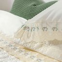 Ver imagem 2 de Jogo de Lençol Cama Queen 4 Peças 100% Algodão Egípcio 400 Fios Venetto:palha