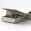 Ver imagem 3 de Box Baú Casal ProDormir Standard Corino