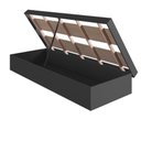 Ver imagem 3 de Cama Box Solteiro com Baú CB1080 190x80cm Haste Articulável de Aço Grafite - Art In Móveis