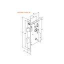 Ver imagem 3 de Fechadura 3200 Roseta Quadrada Banheiro - Gold