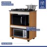Balcão para Cooktop 4 Bocas Turim Nature e Off - 5