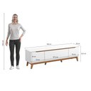 Ver imagem 4 de Rack Kappesberg 3 Portas Branco 180cm