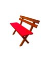 Ver imagem 7 de Mesa para Área Externa com 2 Bancos com Encosto Estofado Vermelho 120x80cm Kit Churrasco Mel