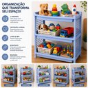 Ver imagem 6 de Kit 2 Prateleiras Organizadoras 3 Niveis Plasticas Multiuso Cozinha Armario Bancada Frutas Alimentos