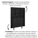 Ver imagem 5 de Cabeceira Estofada Cama Box Solteiro 90 Cm Milão Suede:suede Preto