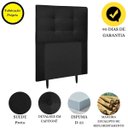 Ver imagem 4 de Cabeceira Estofada Cama Box Solteiro 90 Cm Milão Suede:suede Preto