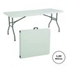 Mesa Dobrável Portátil Maleta Com Alça 1,80m Branca MaxChief - 5
