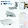 Mesa Dobrável Portátil Maleta Com Alça 1,80m Branca MaxChief - 4